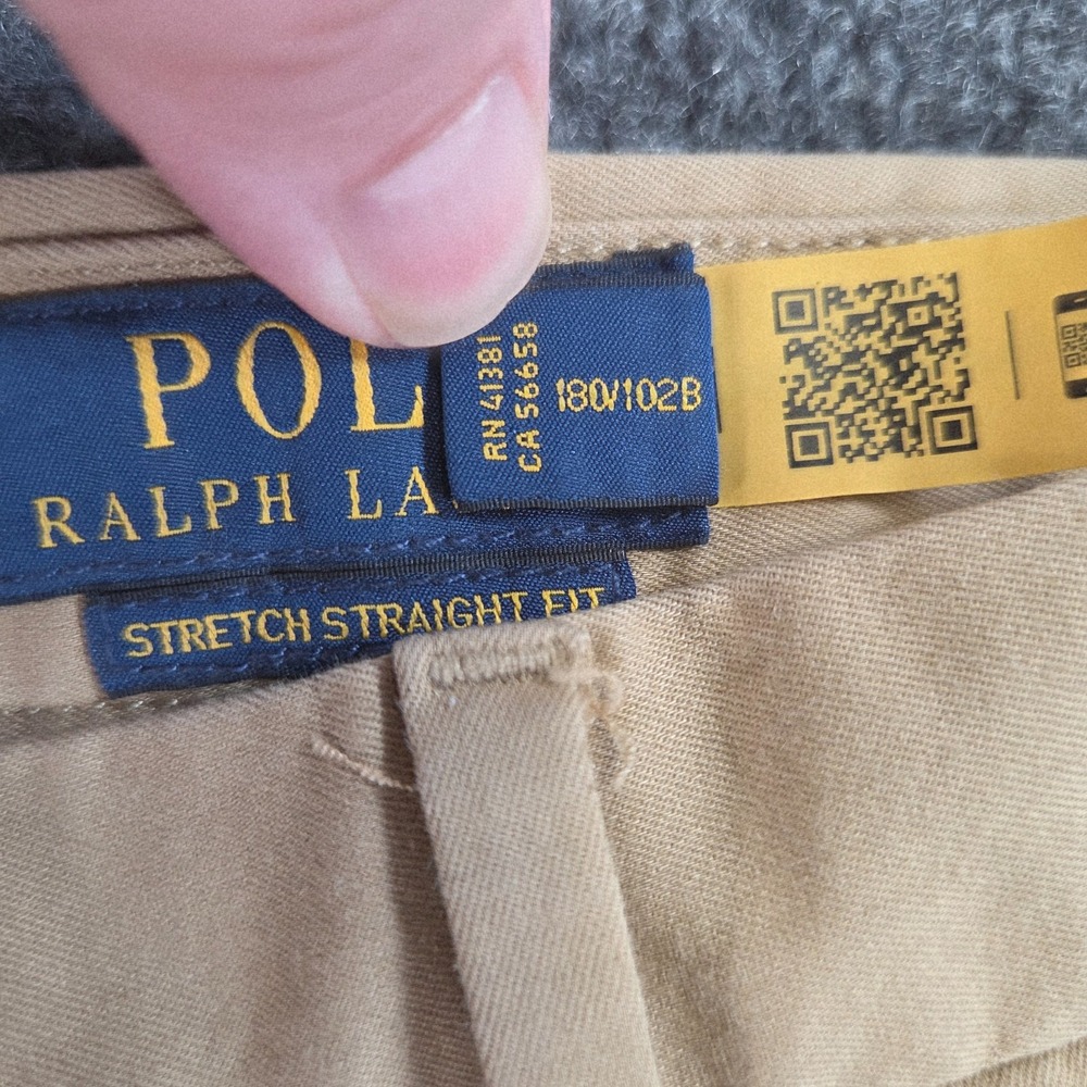 Polo Ralph Lauren Mens 40 Khaki Stretch Straight Fit Chino Shorts - Picture 4 of 15